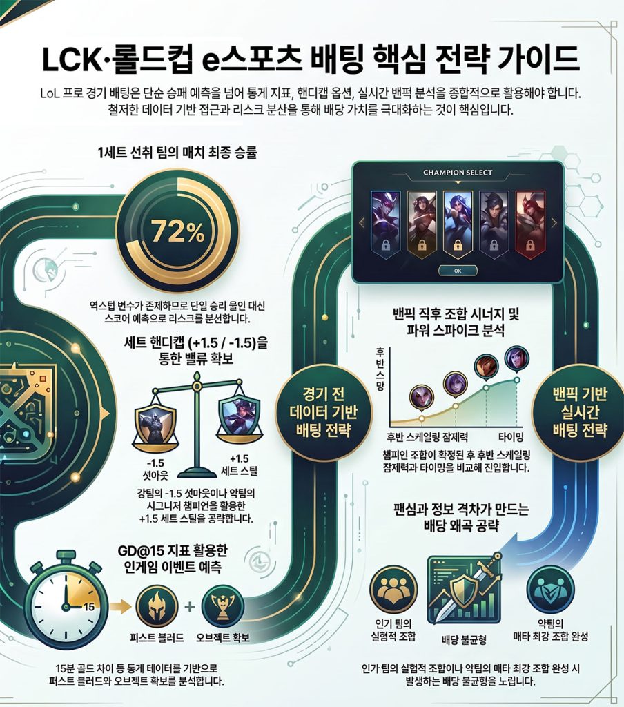LCK·롤드컵 배팅 전 확인해야 할 요소